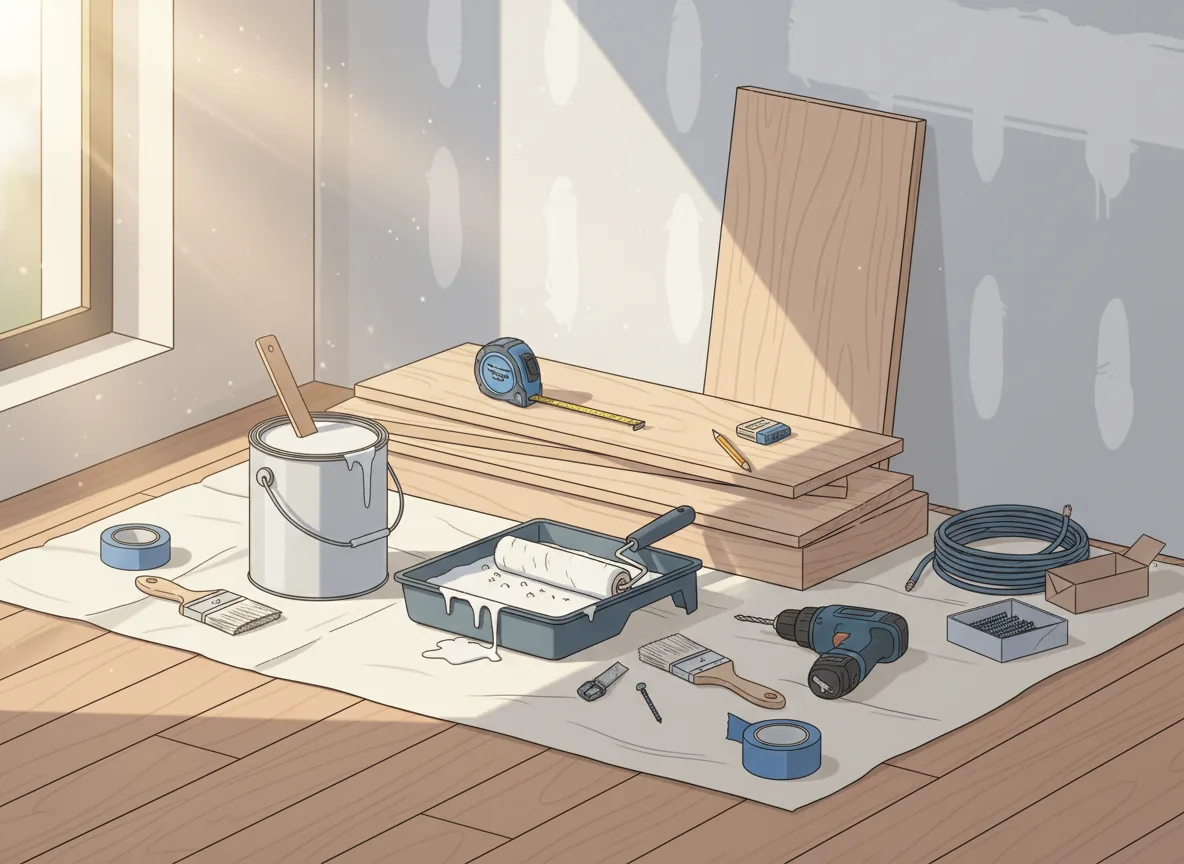 AI-generated illustration of a renovation